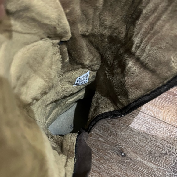 LEFT shoe only Adidas suede boots amputee / replacement / size 9 brown - Picture 5 of 9